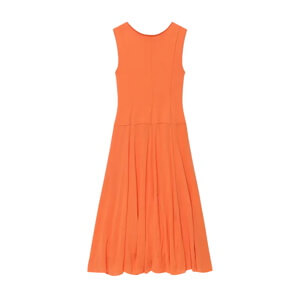 Mint Velvet Orange Cotton Blend Drop Waist Maxi Dress